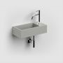 Clou Flush CL0332030 umywalka 36x18 cm prostokątna ścienna-nablatowa szary/kamień zdj.14