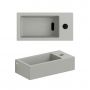 Clou Flush CL0332030 umywalka 36x18 cm prostokątna ścienna-nablatowa szary/kamień zdj.3