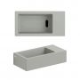 Clou Flush CL0332031 umywalka 36x18 cm prostokątna ścienna-nablatowa szary/kamień zdj.3