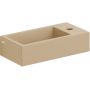 Clou Flush CL0334030 umywalka 36x18 cm prostokątna ścienna-nablatowa brąz/beż zdj.1