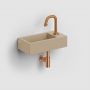 Clou Flush CL0334030 umywalka 36x18 cm prostokątna ścienna-nablatowa brąz/beż zdj.4
