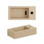 Clou Flush CL0334030 umywalka 36x18 cm prostokątna ścienna-nablatowa brąz/beż zdj.3