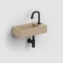 Clou Flush CL0334030 umywalka 36x18 cm prostokątna ścienna-nablatowa brąz/beż zdj.6