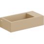 Clou Flush CL0334031 umywalka 36x18 cm prostokątna ścienna-nablatowa brąz/beż zdj.1