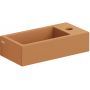 Clou Flush CL0336030 umywalka 36x18 cm prostokątna ścienna-nablatowa brąz/beż zdj.1