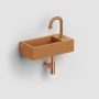 Clou Flush CL0336030 umywalka 36x18 cm prostokątna ścienna-nablatowa brąz/beż zdj.4