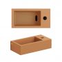 Clou Flush CL0336030 umywalka 36x18 cm prostokątna ścienna-nablatowa brąz/beż zdj.3