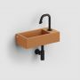 Clou Flush CL0336030 umywalka 36x18 cm prostokątna ścienna-nablatowa brąz/beż zdj.6