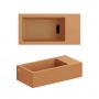 Clou Flush CL0336031 umywalka 36x18 cm prostokątna ścienna-nablatowa brąz/beż zdj.3