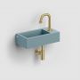 Clou New Flush CL0338030 umywalka 36x18 cm prostokątna ścienna-nablatowa niebieska zdj.5