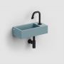 Clou New Flush CL0338030 umywalka 36x18 cm prostokątna ścienna-nablatowa niebieska zdj.6