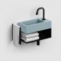 Clou New Flush CL0338030 umywalka 36x18 cm prostokątna ścienna-nablatowa niebieska zdj.7