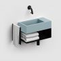 Clou New Flush CL0338031 umywalka 36x18 cm prostokątna ścienna-nablatowa niebieska zdj.8