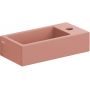 Clou New Flush CL0340030 umywalka 36x18 cm prostokątna ścienna-nablatowa różowa zdj.1