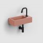 Clou New Flush CL0340030 umywalka 36x18 cm prostokątna ścienna-nablatowa różowa zdj.5