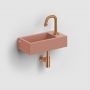 Clou New Flush CL0340030 umywalka 36x18 cm prostokątna ścienna-nablatowa różowa zdj.6
