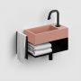 Clou New Flush CL0340030 umywalka 36x18 cm prostokątna ścienna-nablatowa różowa zdj.7