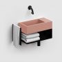 Clou New Flush CL0340031 umywalka 36x18 cm prostokątna ścienna-nablatowa różowa zdj.7