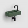 Clou New Flush CL0342030 umywalka 36x18 cm prostokątna ścienna-nablatowa zielona zdj.5