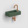 Clou New Flush CL0342030 umywalka 36x18 cm prostokątna ścienna-nablatowa zielona zdj.6