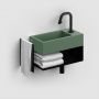 Clou New Flush CL0342030 umywalka 36x18 cm prostokątna ścienna-nablatowa zielona zdj.7