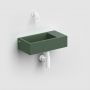 Clou New Flush CL0342031 umywalka 36x18 cm prostokątna ścienna-nablatowa zielona zdj.6