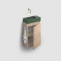 Clou New Flush CL0342031 umywalka 36x18 cm prostokątna ścienna-nablatowa zielona zdj.9