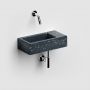 Clou Flush CL0380031 umywalka 36x18 cm prostokątna ścienna-nablatowa czarna zdj.8