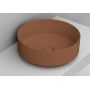 Ceramica Dolomite Noemi D310561 umywalka 44x44 cm okrągła nablatowa brąz/beż zdj.1