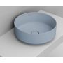 Ceramica Dolomite Noemi D310571 umywalka 44x44 cm okrągła nablatowa niebieska zdj.1