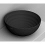 Ceramica Dolomite MOVE D310781 umywalka 44x44 cm okrągła nablatowa czarna zdj.1