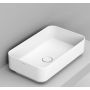 Ceramica Dolomite Noemi D311101 umywalka 60x36 cm prostokątna nablatowa biała zdj.1