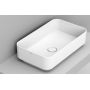 Ceramica Dolomite D311141 umywalka 60x36 cm prostokątna nablatowa biała zdj.1