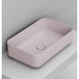 Ceramica Dolomite Noemi D311165 umywalka 60x36 cm prostokątna nablatowa różowa zdj.1