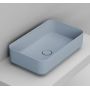 Ceramica Dolomite D311171 umywalka 60x36 cm prostokątna nablatowa niebieska zdj.1