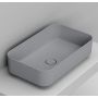 Ceramica Dolomite Noemi D311245 umywalka 64x38.5 cm prostokątna nablatowa szary/kamień zdj.1