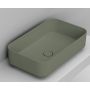 Ceramica Dolomite Noemi D311275 umywalka 64x38.5 cm prostokątna nablatowa zielona zdj.1