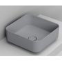 Ceramica Dolomite Noemi D311745 umywalka 40x40 cm kwadratowa nablatowa szary/kamień zdj.1