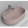 Ceramica Dolomite Noemi D312065 umywalka 65x40 cm owalna nablatowa różowa zdj.1