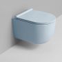 Ceramica Dolomite Mirto Round D474971 miska wc wisząca bez kołnierza ze spłukiwaniem wirowym niebieski mat zdj.1