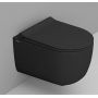 Ceramica Dolomite Mirto Round D474981 miska wc wisząca bez kołnierza ze spłukiwaniem wirowym czarny mat zdj.1