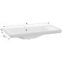 Defra Bonito 1074 umywalka 81x42.3 cm prostokątna meblowa biała zdj.3