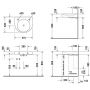 Duravit Architec 0443580000 umywalka półokrągła 57.5x52 cm zdj.2