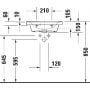 Duravit D-Neo 0742500060 umywalka 50x40 cm prostokątna ścienna-meblowa biała zdj.3