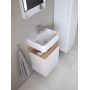 Duravit Qatego 0746450000 umywalka 45x35 cm prostokątna nablatowa biała zdj.5