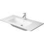 Duravit ME by Starck 233610AA00 umywalka 103x49 cm prostokątna ścienna-meblowa-z blatem biała zdj.1