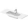 Duravit ME by Starck 233612AA00 umywalka 123x49 cm prostokątna meblowa biała zdj.1