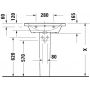 Duravit D-Neo 2367650000 umywalka 65x48 cm prostokątna meblowa biała zdj.5