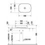 Duravit Zencha 23735532791 umywalka 55x39 cm owalna nablatowa biała zdj.2