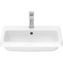 Duravit Qatego 2396550027 umywalka 55x45.5 cm prostokątna wpuszczana biała zdj.4